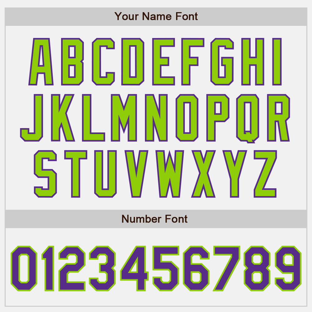 Custom White Purple-Neon Green Authentic Baseball Jersey view 5