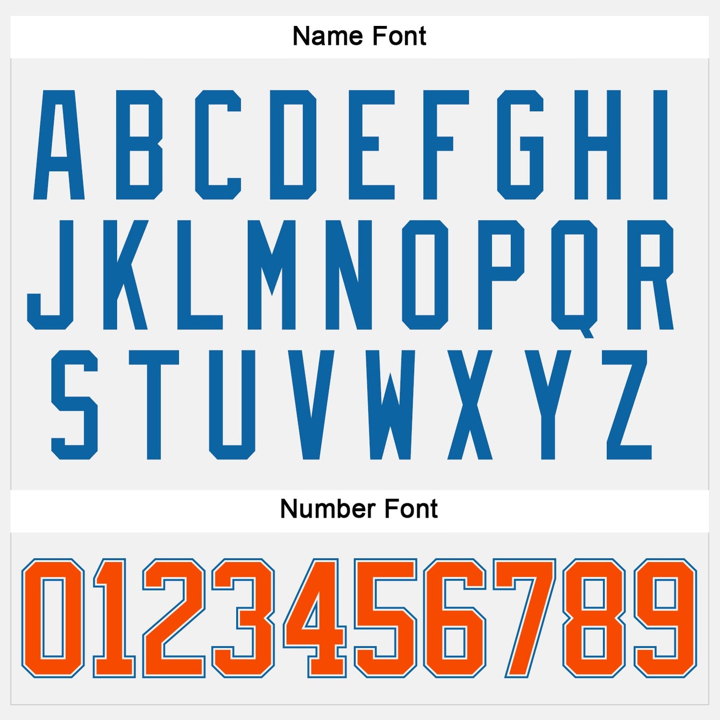 Custom White Orange-Blue Hockey Jersey view 5