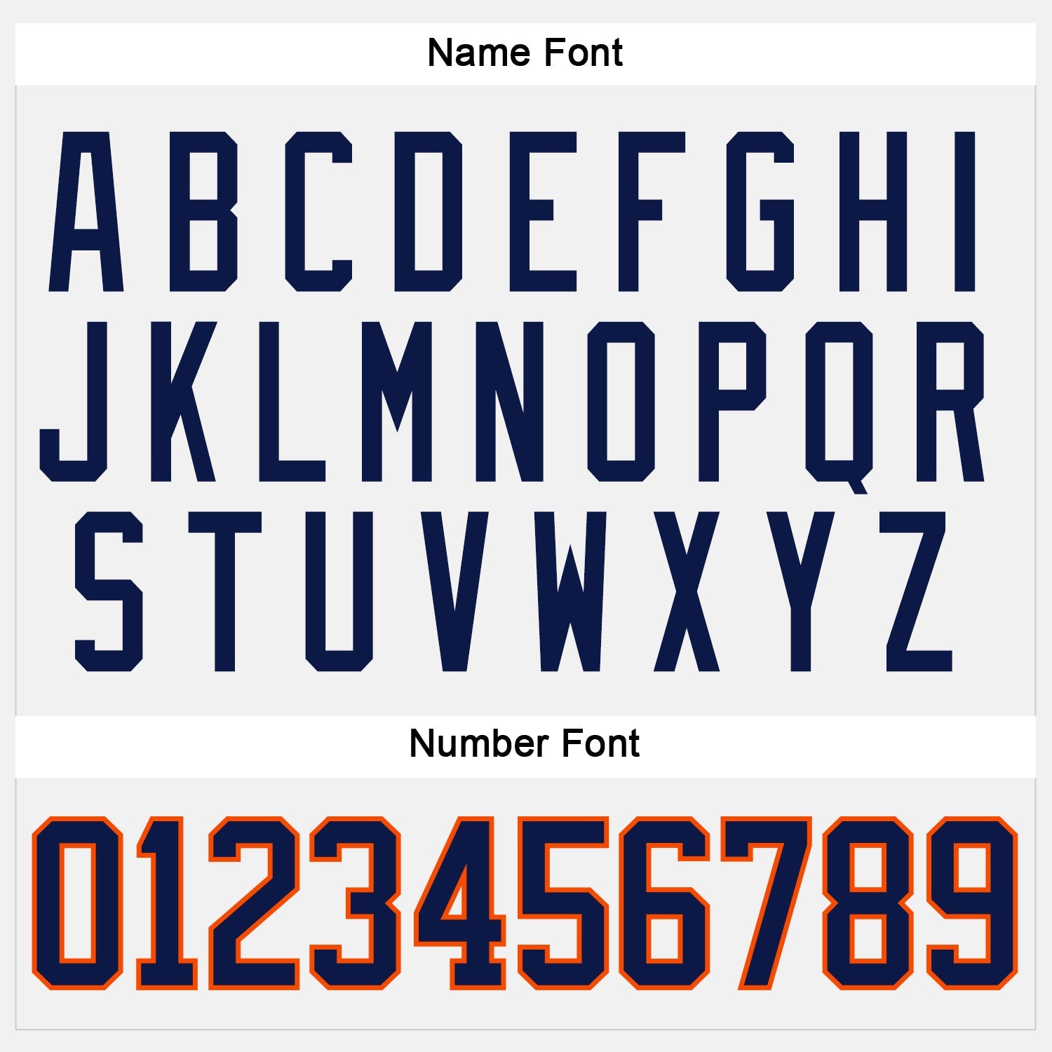 Custom White Navy-Orange Hockey Jersey view 5