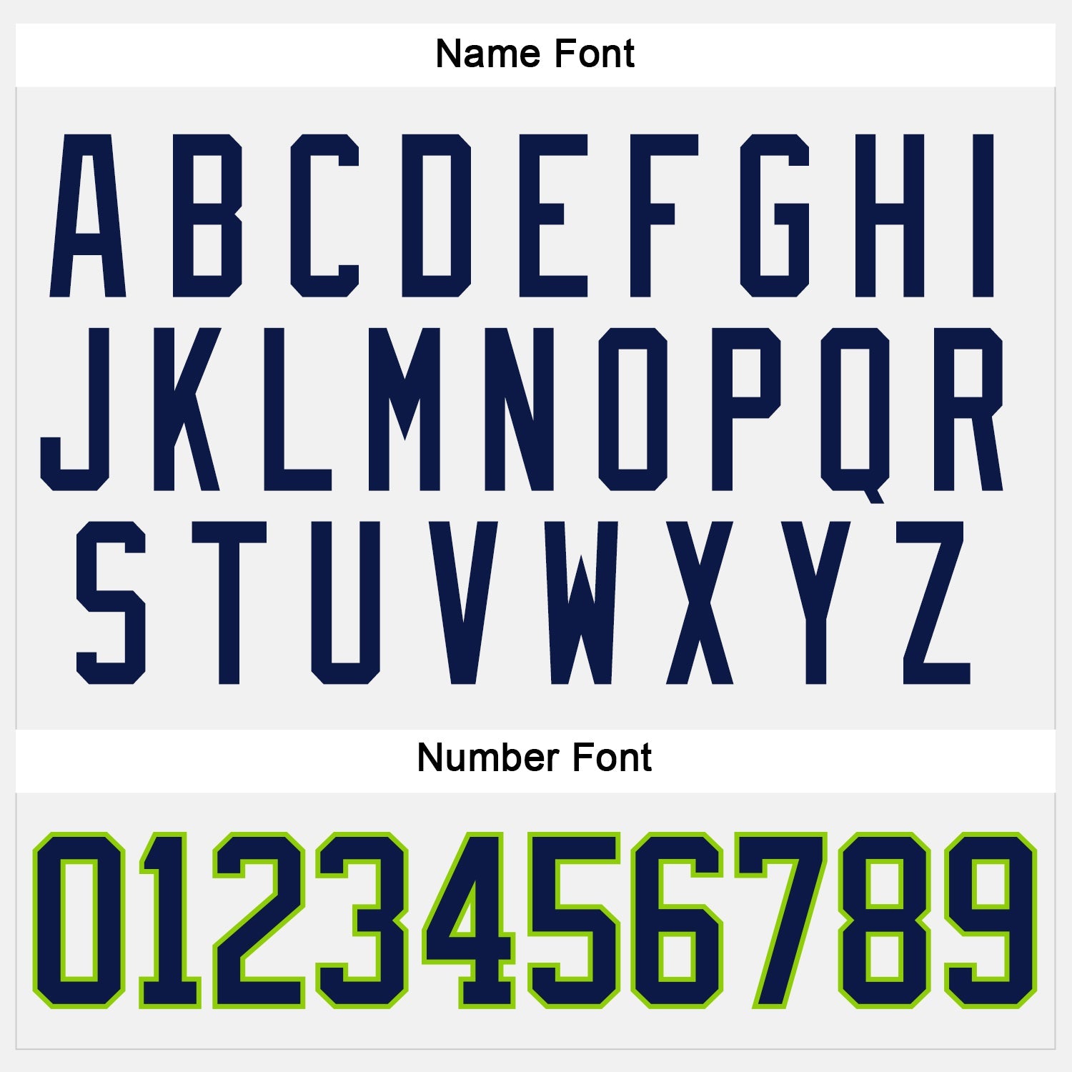 Custom White Navy-Neon Green Hockey Jersey view 5