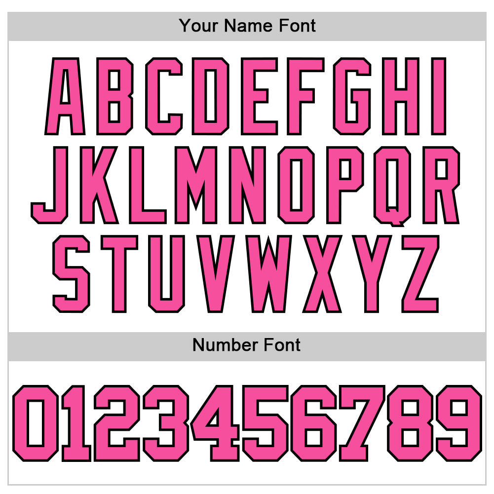 Custom White Pink-Black Authentic Throwback Basketball Jersey view 4