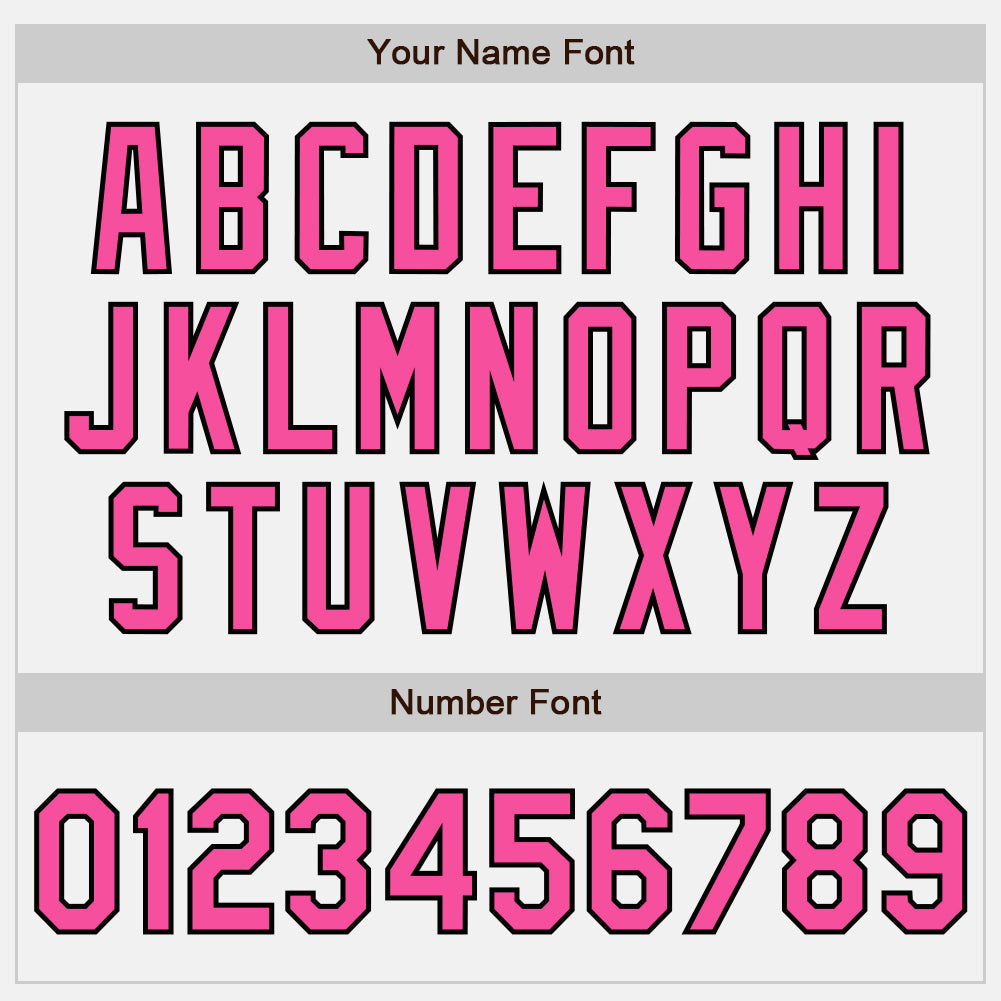 Custom White Pink-Black Authentic Baseball Jersey view 5