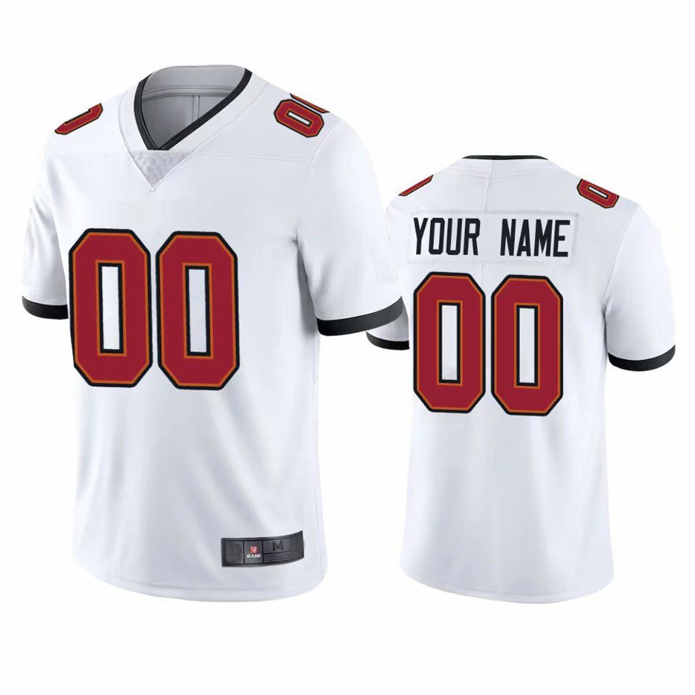 Custom TB.Buccaneers Football Jerseys American Design Your Own Practice Mesh Name and Number view 3