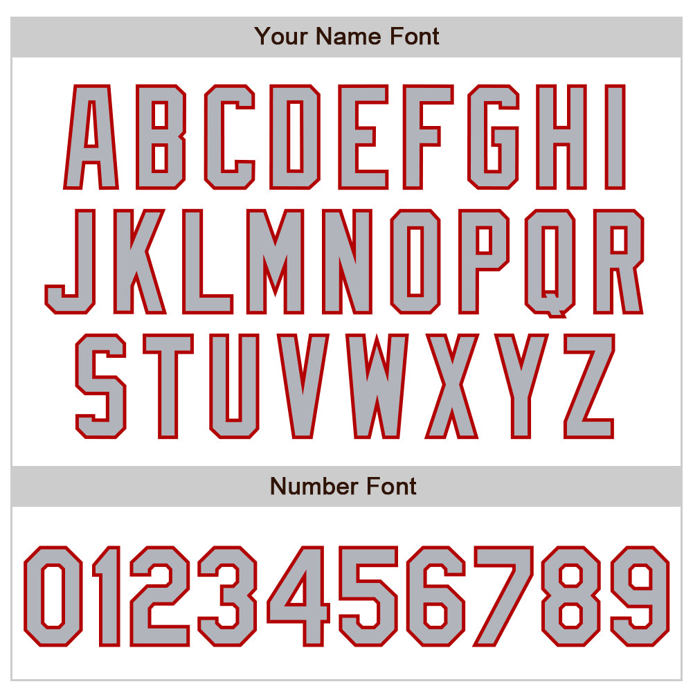 Custom White Gray-Red Authentic Baseball Jersey view 4