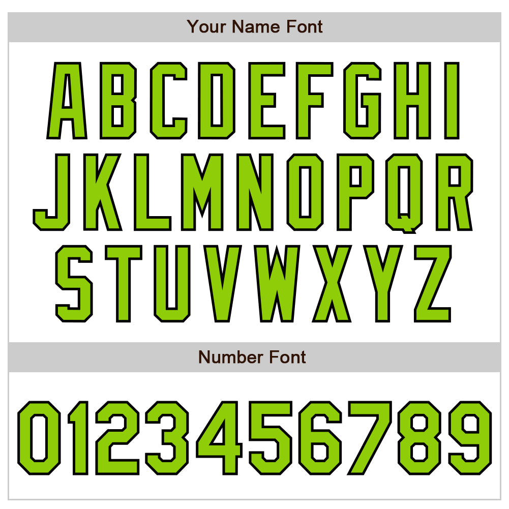 Custom White Neon Green-Black Authentic Baseball Jersey view 8
