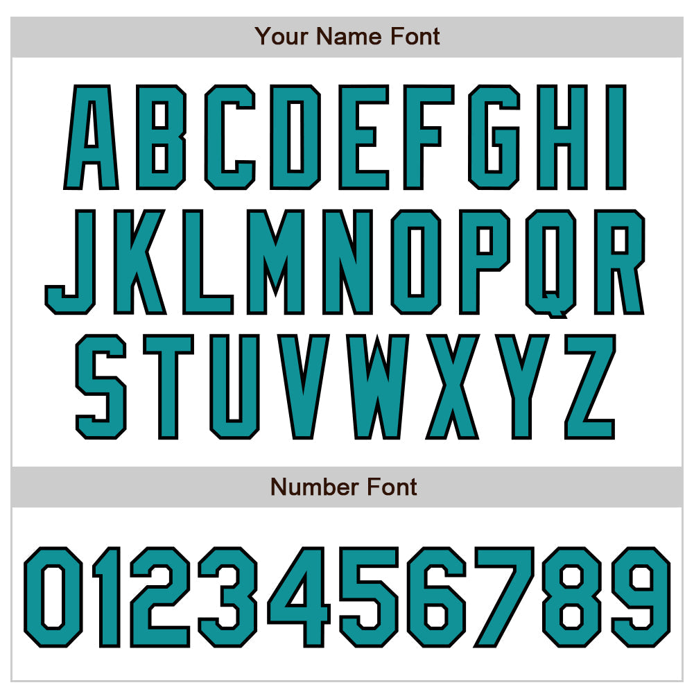 Custom White Teal-Black Authentic Baseball Jersey view 8