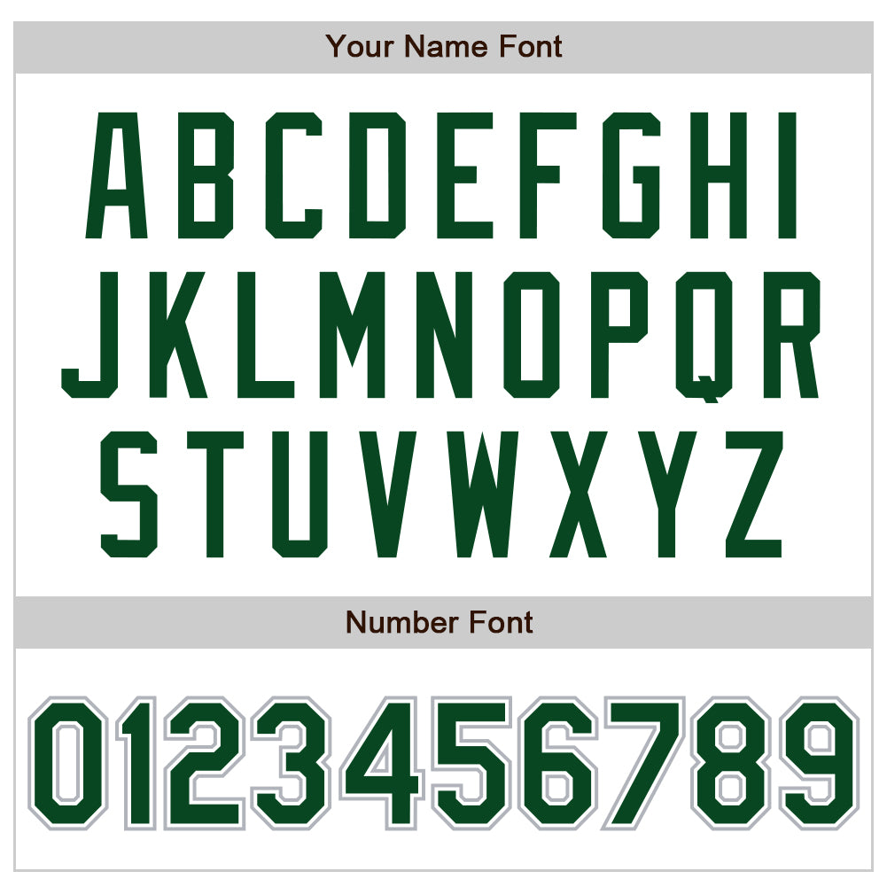 Custom White Green-Gray Authentic Baseball Jersey view 8