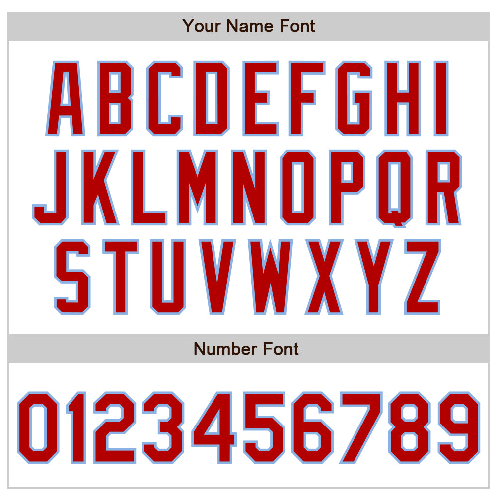 Custom White Red-Light Blue Authentic Baseball Jersey view 4