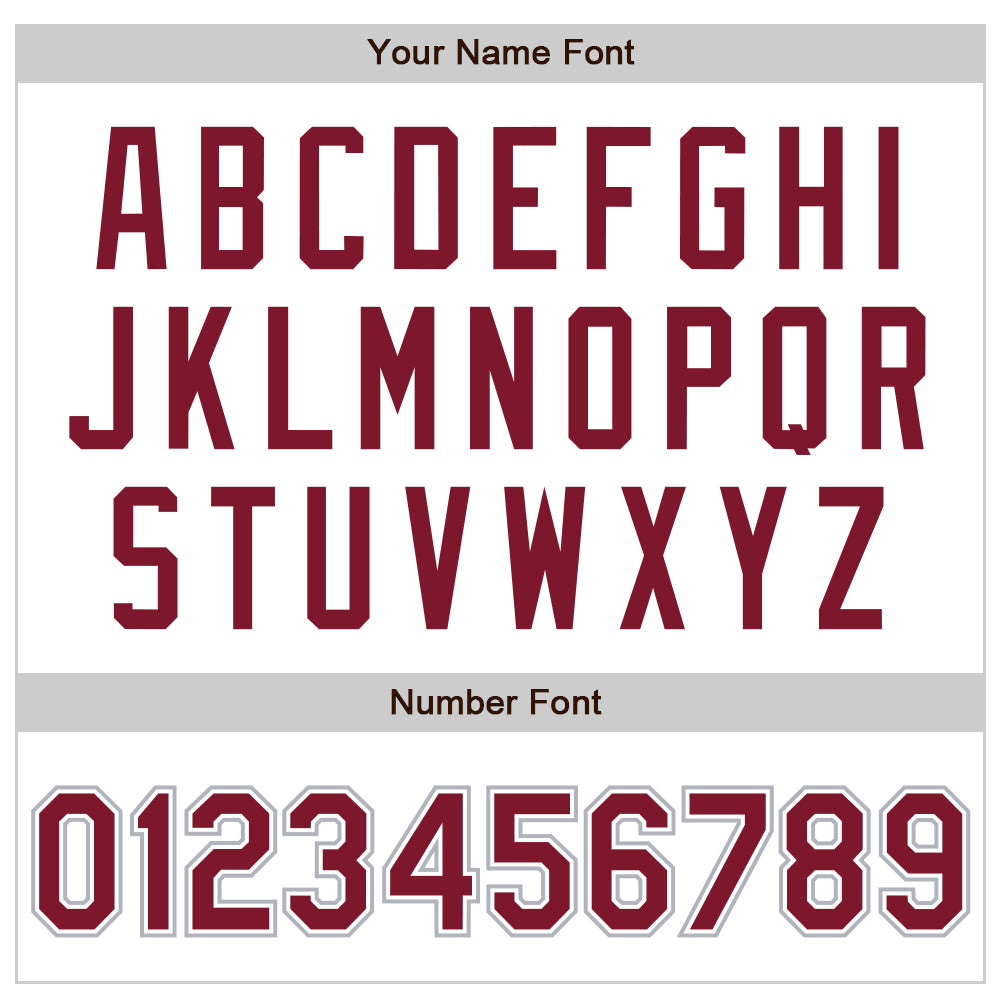 Custom White Crimson-Gray Authentic Baseball Jersey view 4