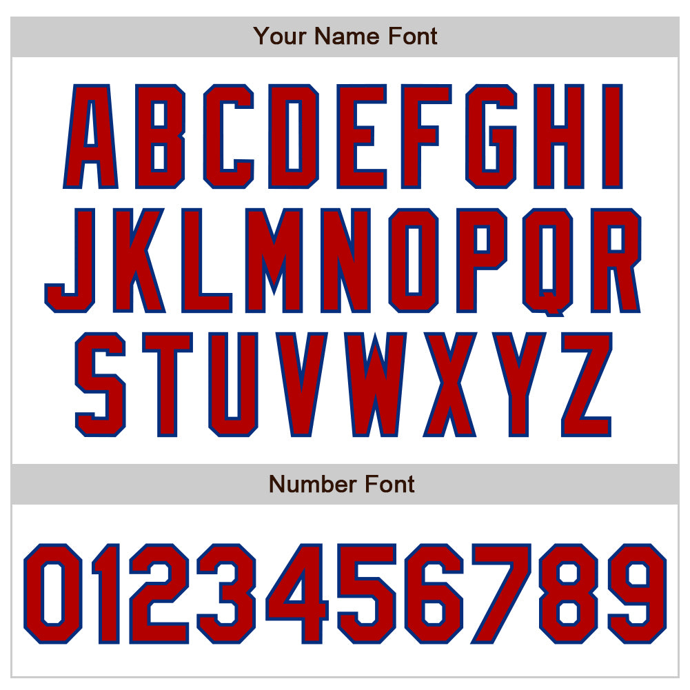 Custom White Red-Royal Authentic Baseball Jersey view 8