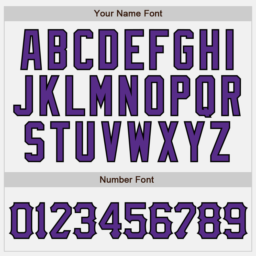 Custom White Purple-Black Authentic Baseball Jersey view 5