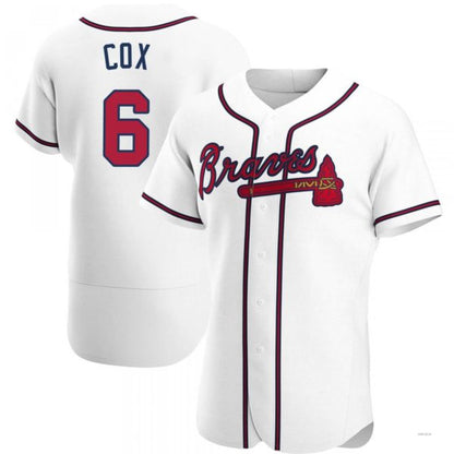 Atlanta Braves #6 Bobby Cox White Home Jersey Stitches Baseball Jerseys - Main View