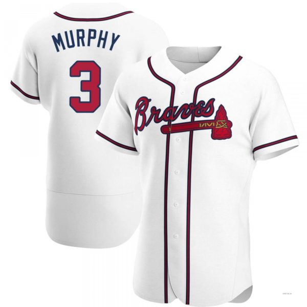 Atlanta Braves #3 Dale Murphy White Home Jersey Stitches Baseball Jerseys - Main View