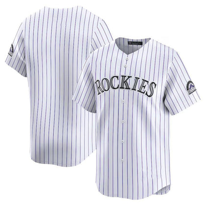 Colorado Rockies White Alternate Replica Team Baseball Jersey - Main View