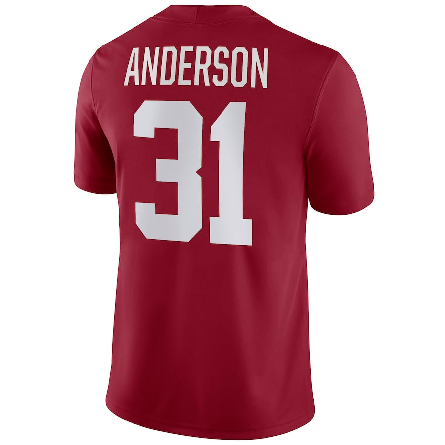 A.Crimson Tide #31 Will Anderson NIL Football Replica Jersey Stitched American College Jerseys - Main View