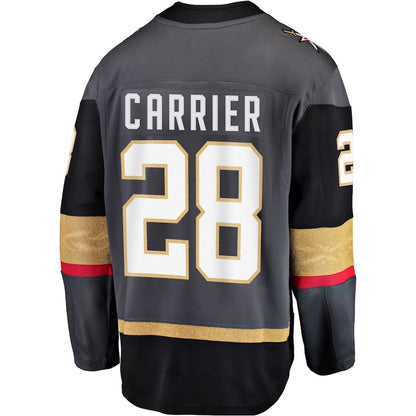 V.Golden Knights #28 William Carrier Alternate Breakaway Player Jersey Gray Hockey Jerseys - Main View