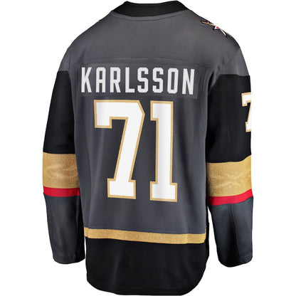 V.Golden Knights #71 William Karlsson Fanatics Branded Alternate Premier Breakaway Player Jersey  Gray Hockey Jerseys - Main View
