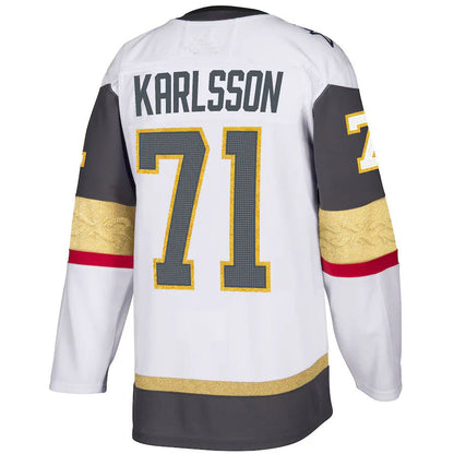 V.Golden Knights #71 William Karlsson Authentic Player Jersey White Hockey Jerseys - Main View