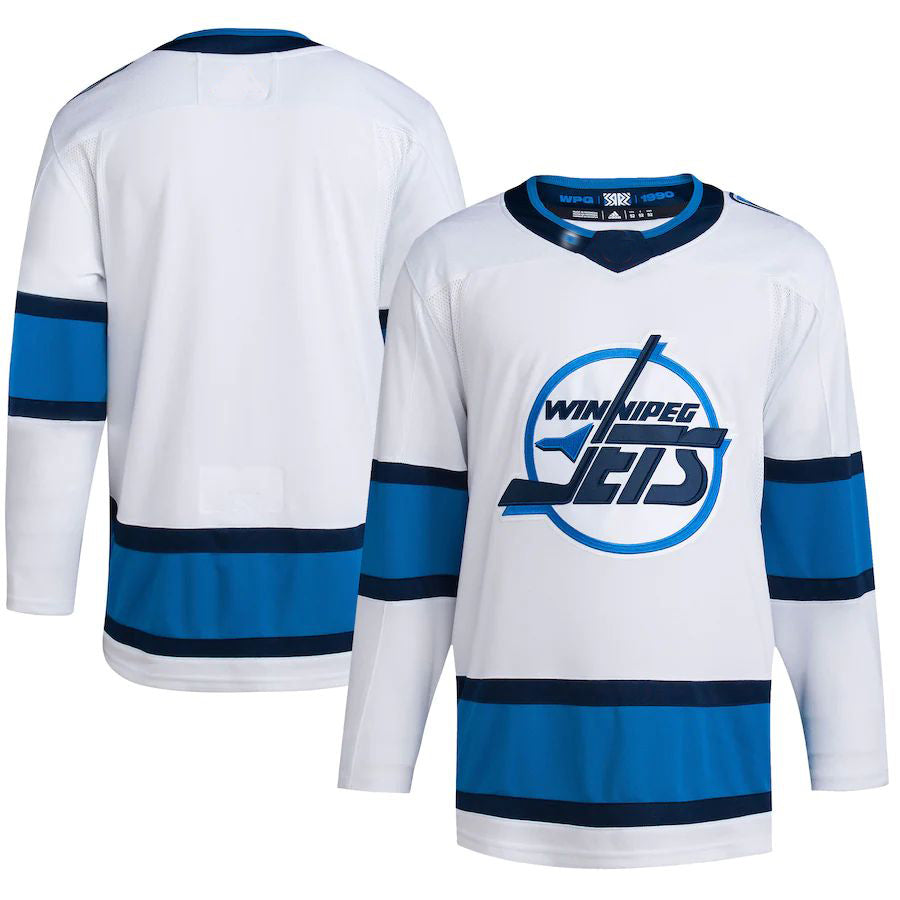 W.Jets Reverse Retro 2.0 Authentic Blank Jersey White Stitched American Hockey Jerseys - Main View