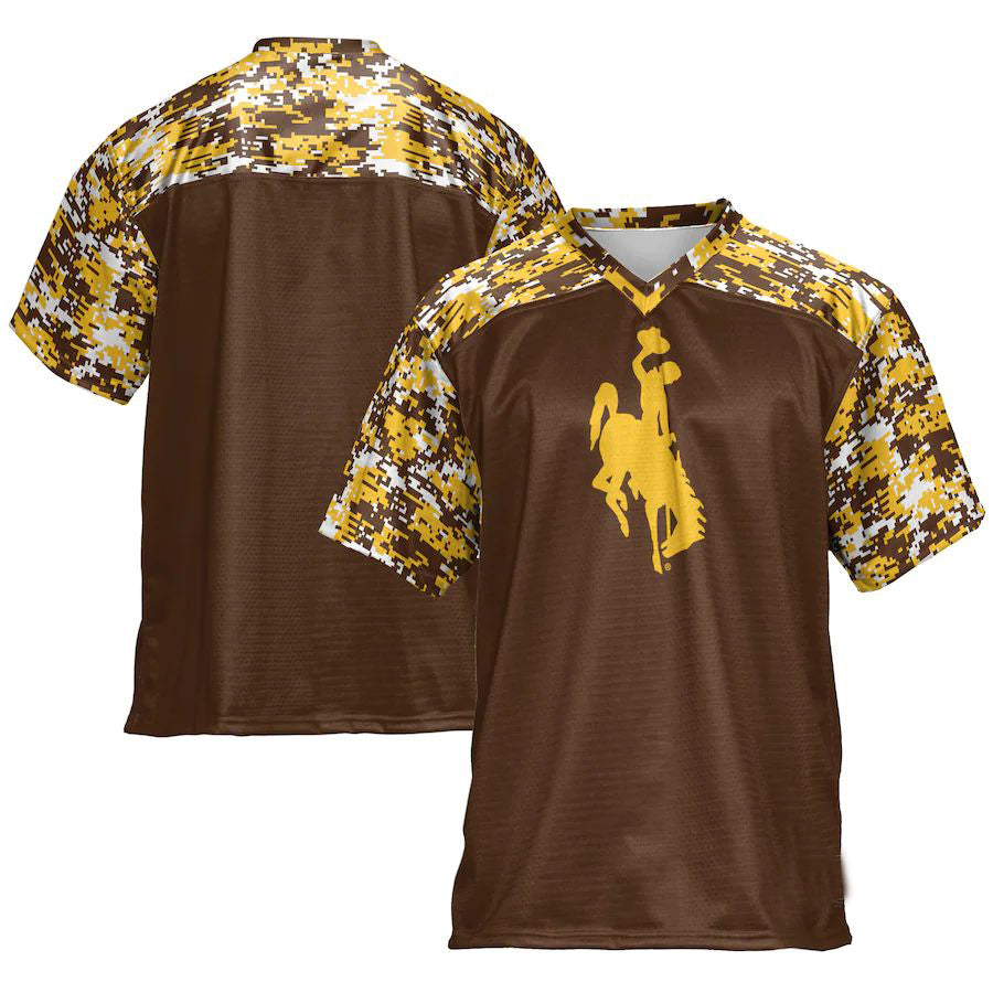 W.Cowboys Football Jersey Brown Stitched American College Jerseys - Main View