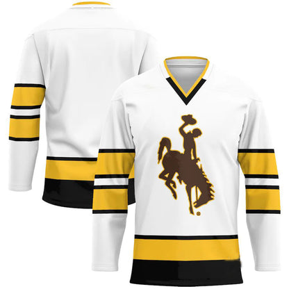 W.Cowboys Hockey Jersey White Stitched American College Jerseys - Main View