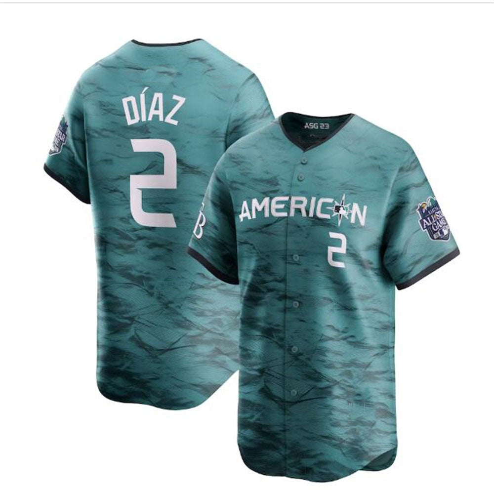 #2 Yandy Díaz American League 2023 All-Star Game Limited Player Jersey - Teal Baseball Jerseys - Main View