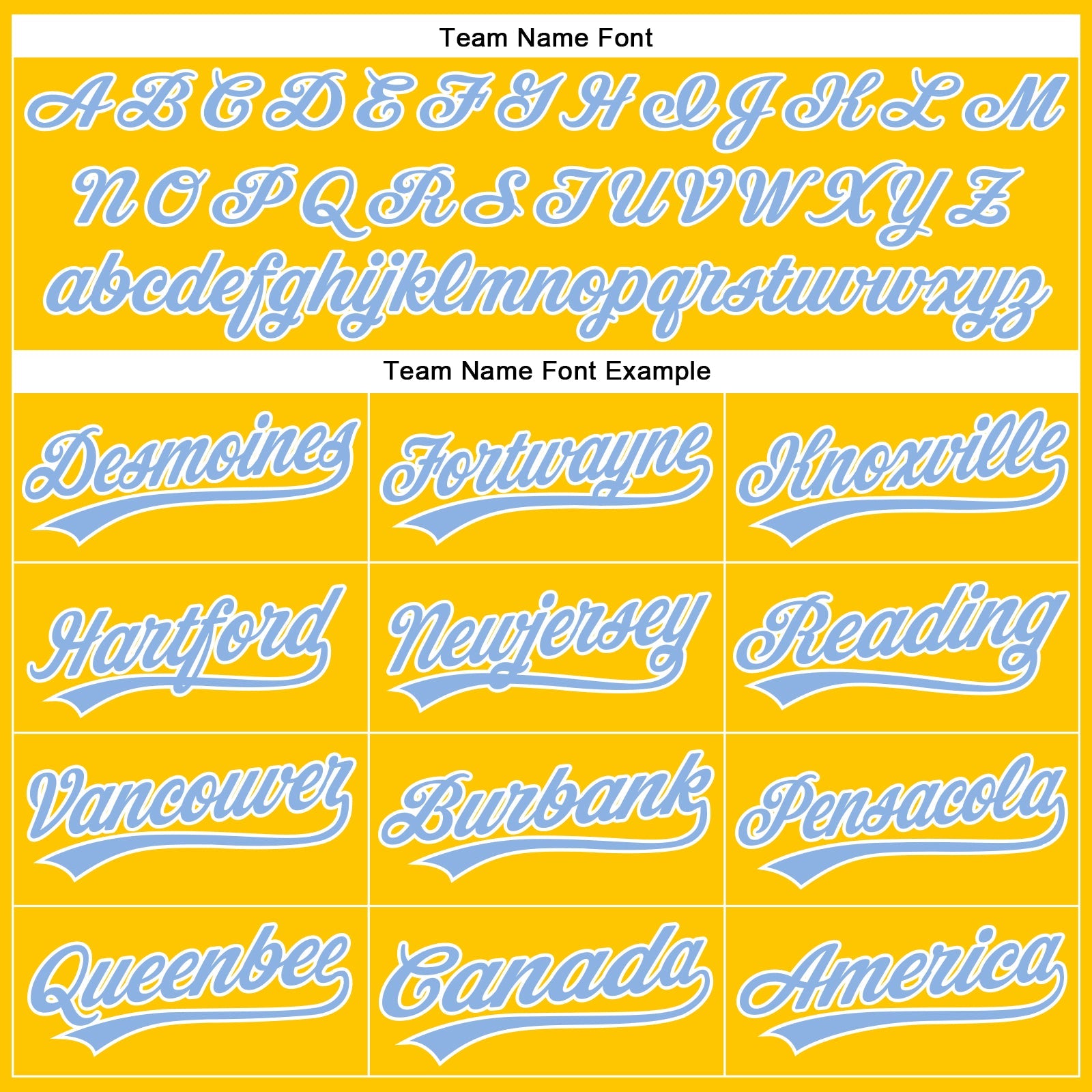 Custom Yellow Light Blue-White Authentic Baseball Jersey view 4