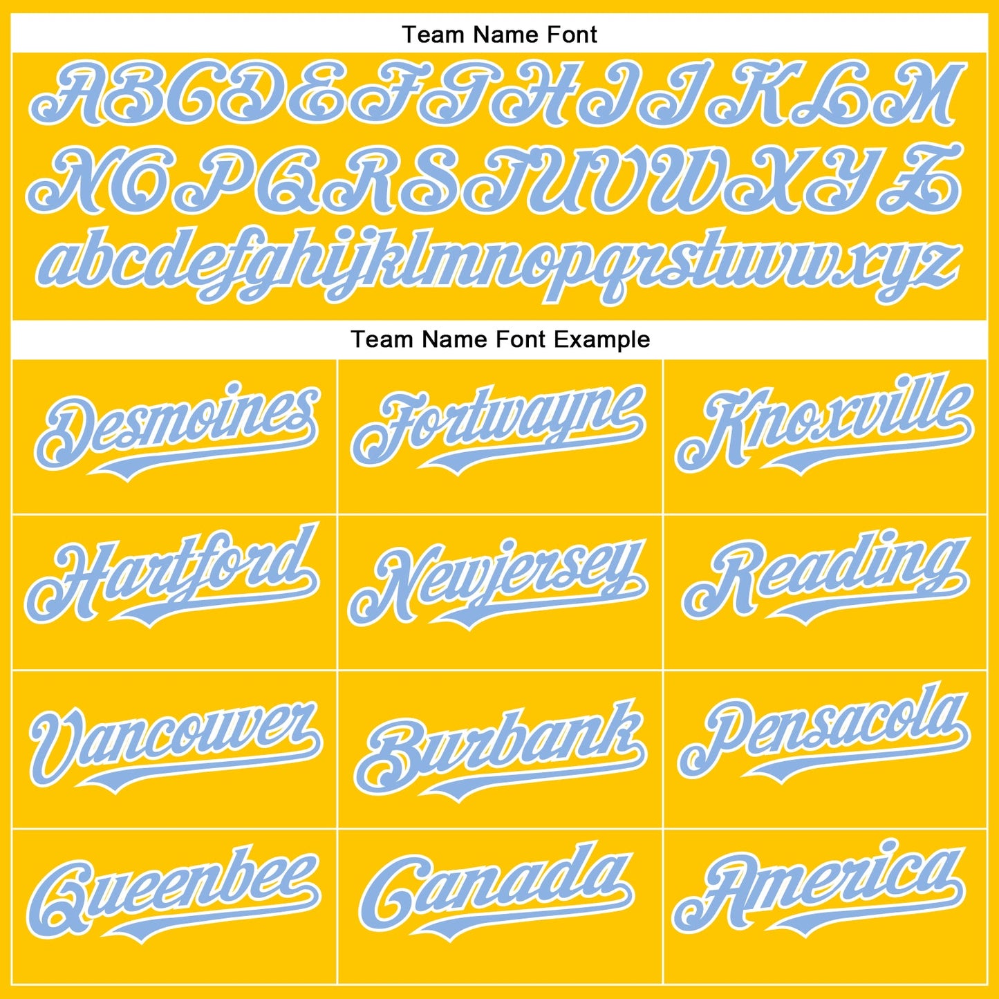 Custom Yellow Light Blue-White Authentic Baseball Jersey view 4