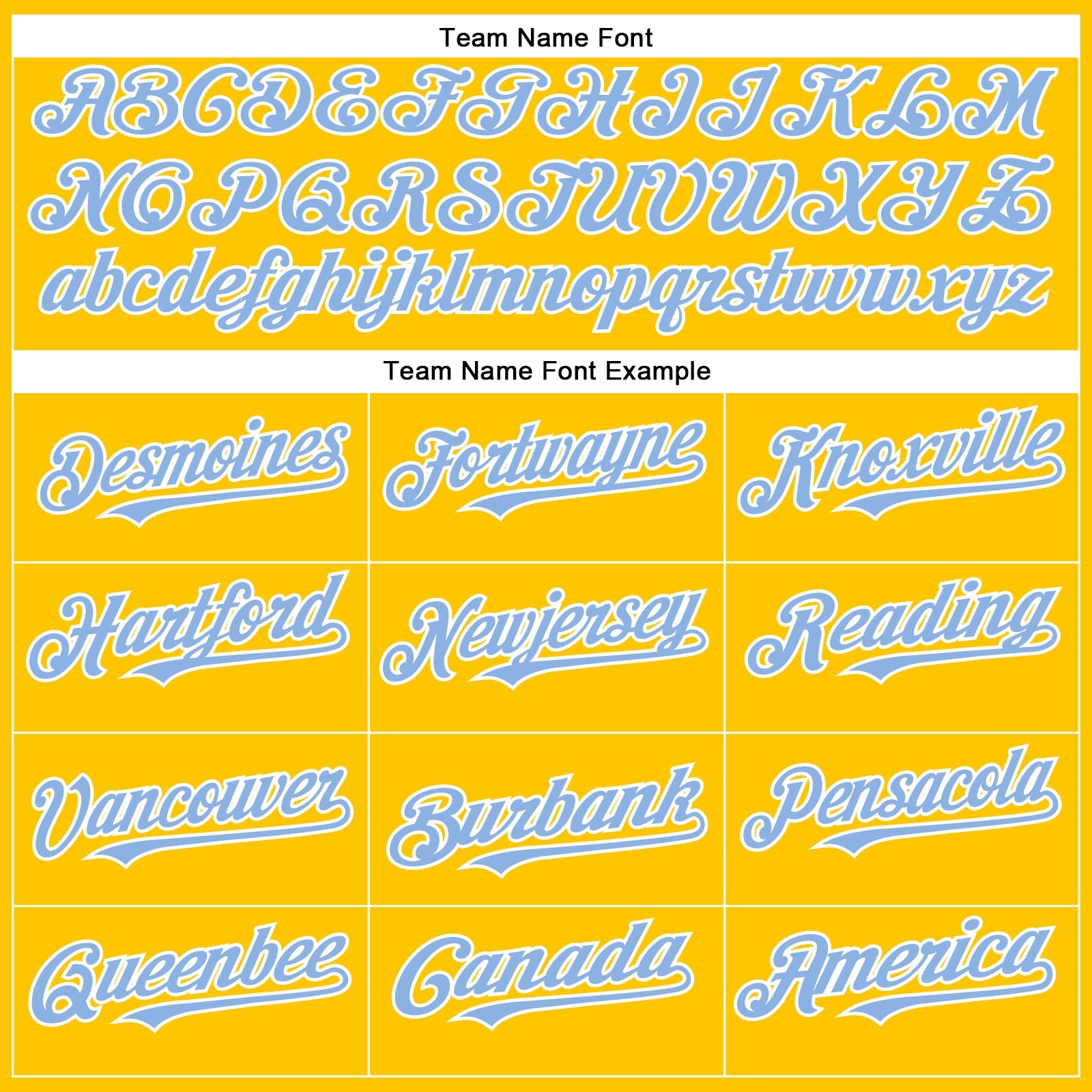 Custom Yellow Light Blue-White Authentic Baseball Jersey view 4