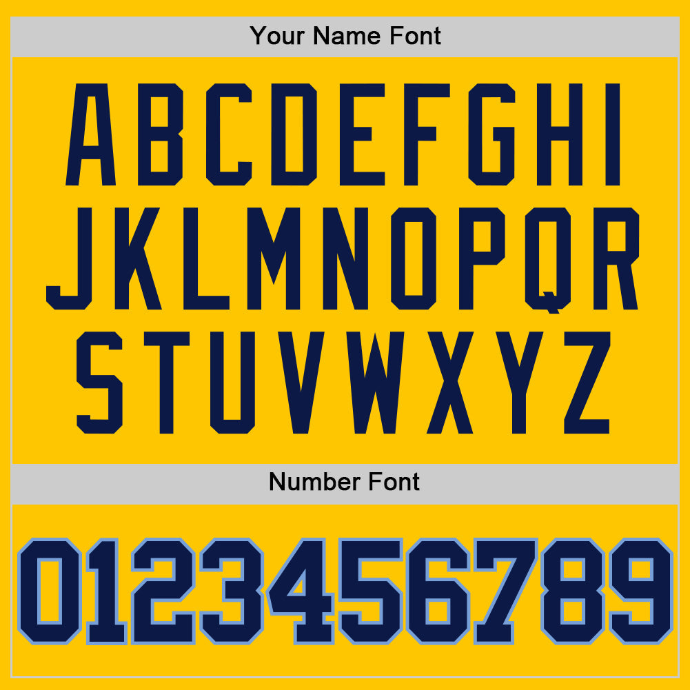 Custom Yellow Navy-Light Blue Authentic Basketball Jersey view 4