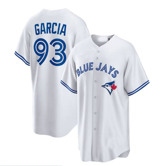 Toronto Blue Jays #93 Yimi Garcia Home Replica Player Jersey - White Baseball Jerseys - Main View