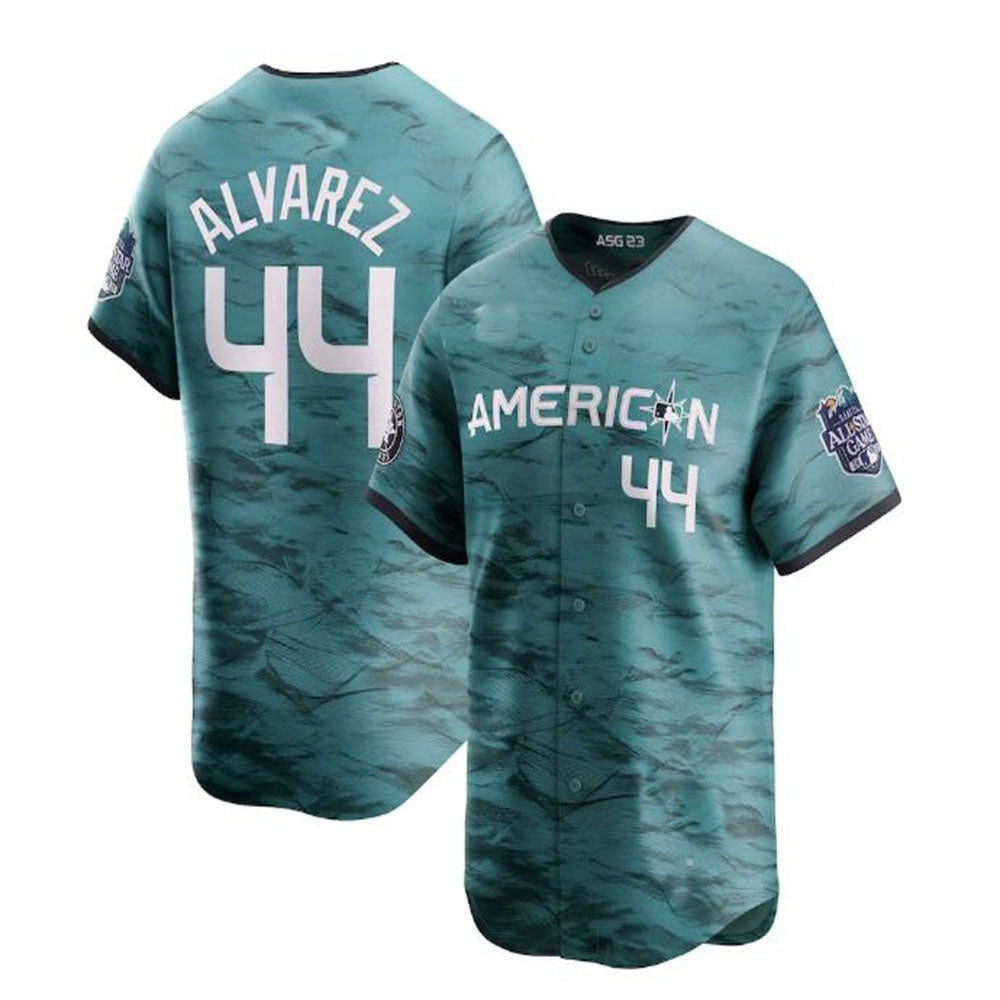 #44 Yordan Alvarez American League 2023 All-Star Game Limited Player Jersey - Teal Baseball Jerseys - Main View