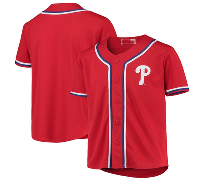 Philadelphia Phillies Red Team Jersey Baseball Jerseys - Main View