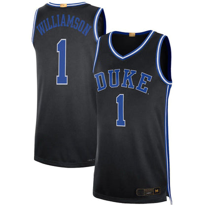 D.Blue Devils #1 Zion Williamson Alumni Player Limited Basketball Jersey  Black Stitched American College Jerseys - Main View