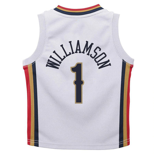 NO.Pelicans #1 Zion Williamson Infant 2021-22 City Edition Replica Jersey  City Edition White Stitched American Basketball Jersey - Main View