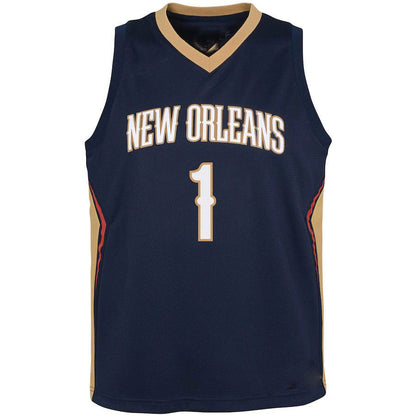 NO.Pelicans #1 Zion Williamson Pelicans Swingman Jersey  Icon Edition Navy Stitched American Basketball Jersey - Main View