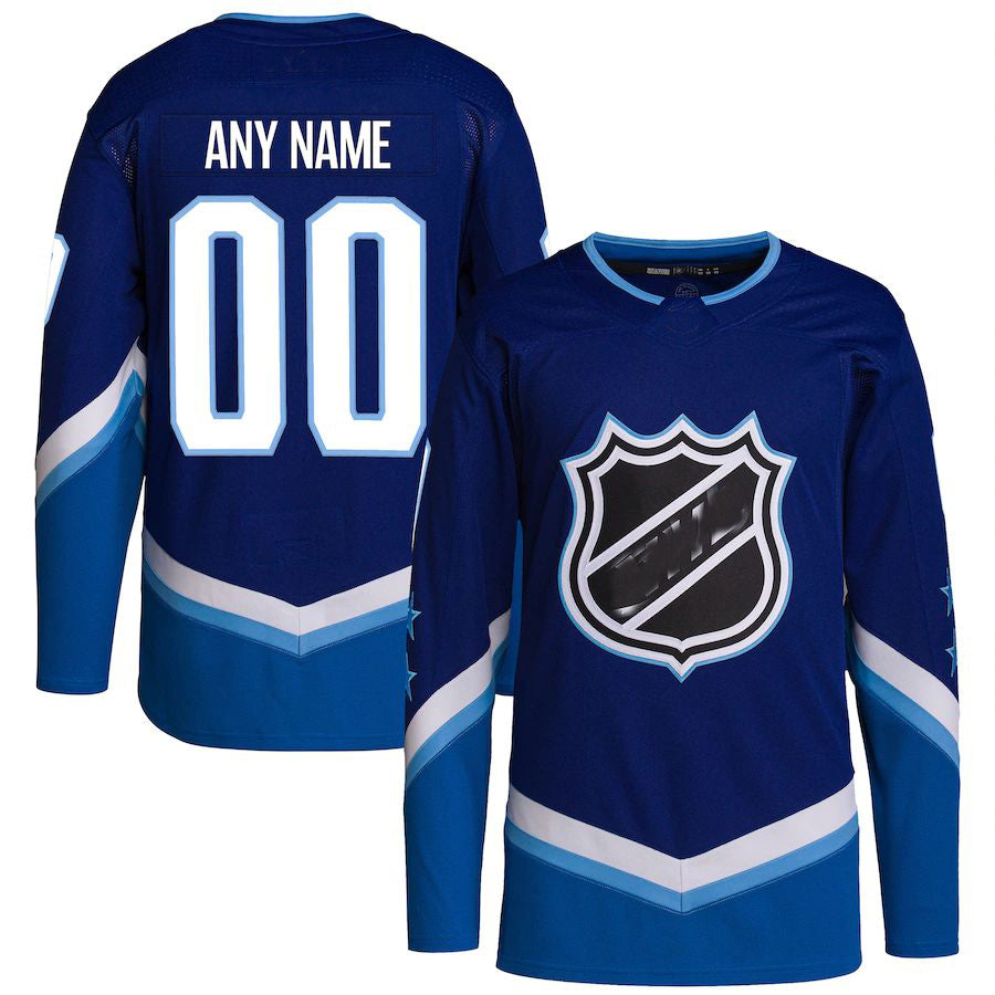 Custom M.Wild 2022 All-Star Game Western Conference Pick-A-Player Jersey Blue Stitched American Hockey Jerseys - Main View