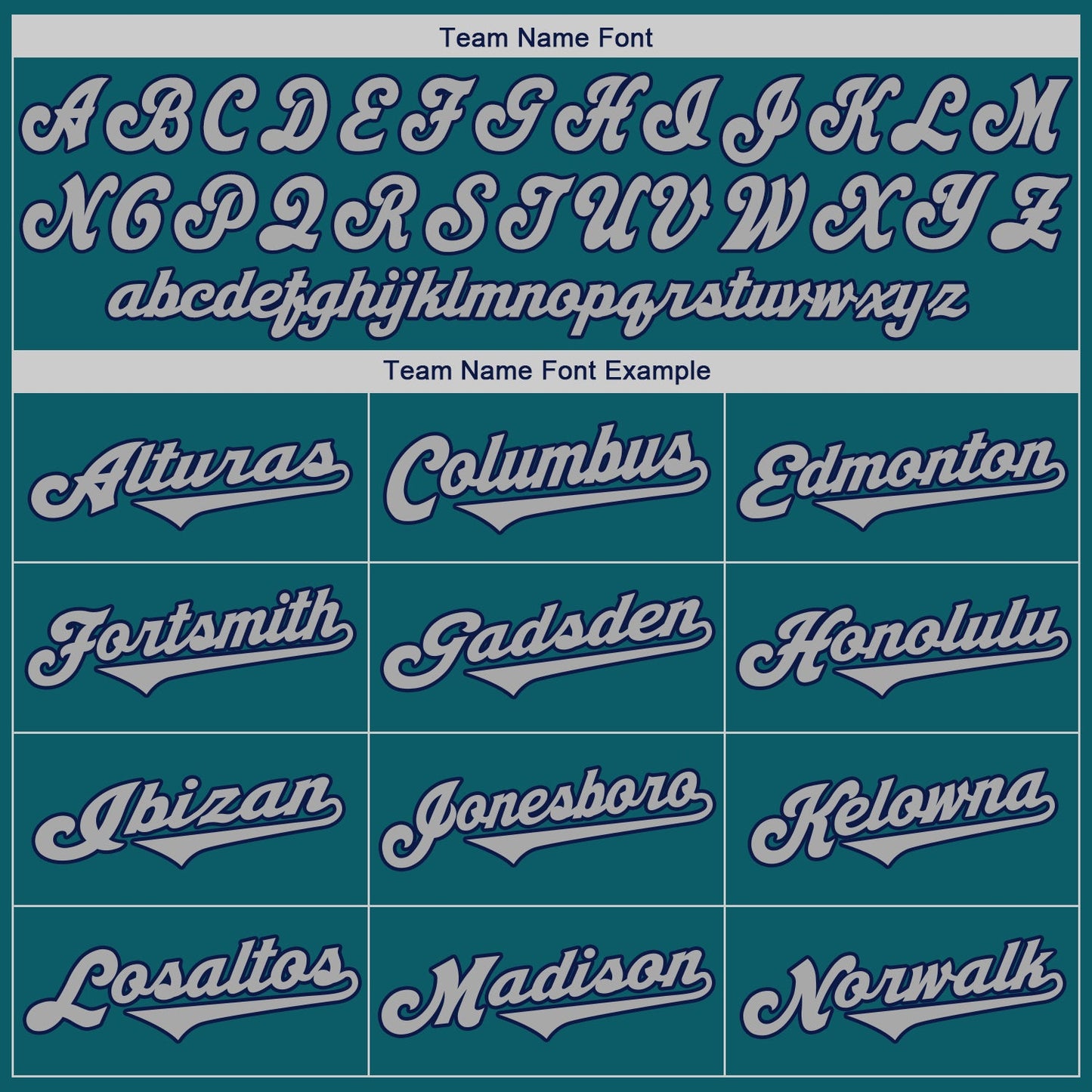 Custom Teal Gray-Navy Authentic Baseball Jersey view 5