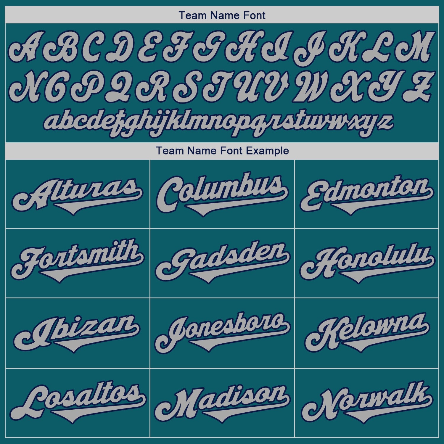 Custom Teal Gray-Navy Authentic Baseball Jersey view 5