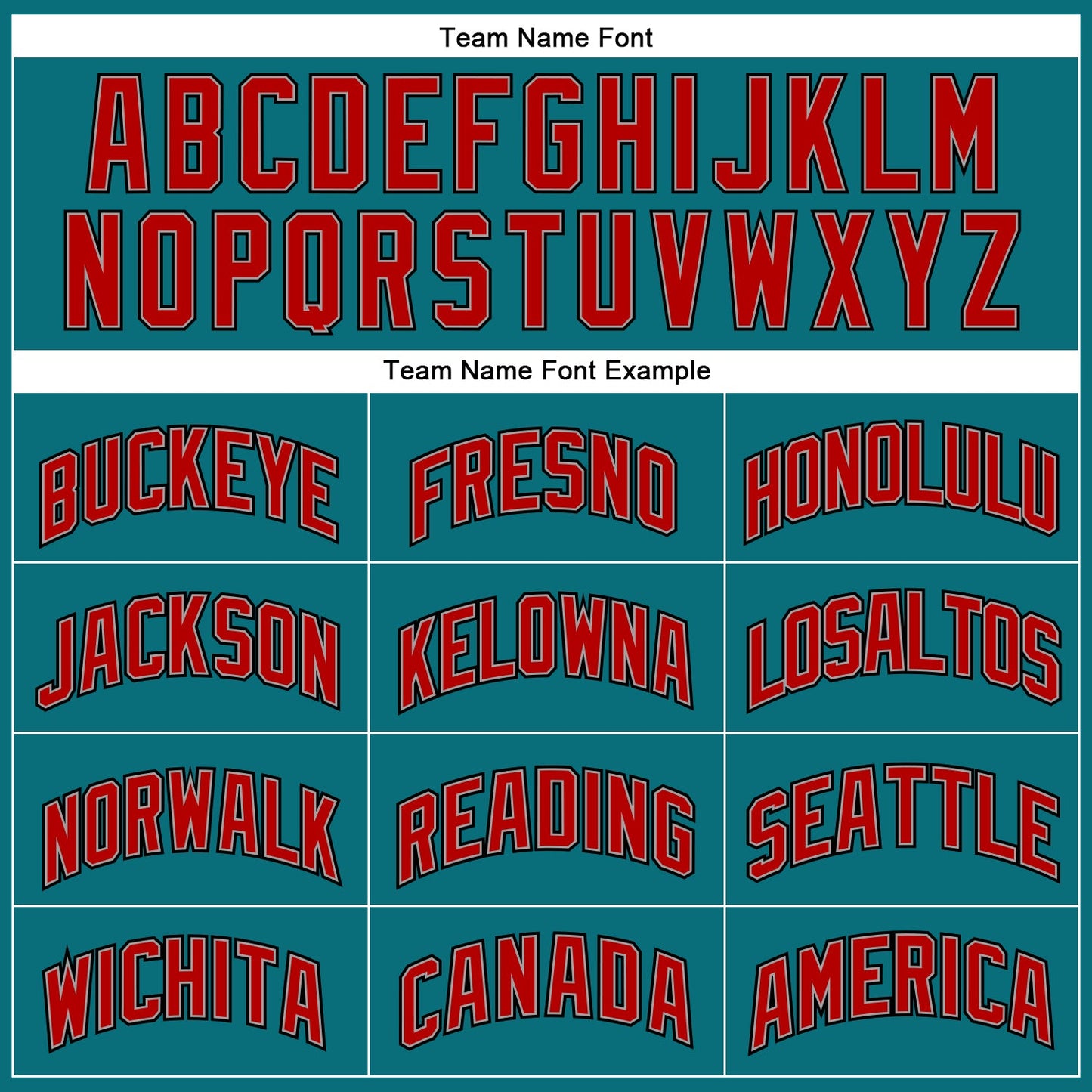 Custom Teal Red-Black Authentic Baseball Jersey view 4