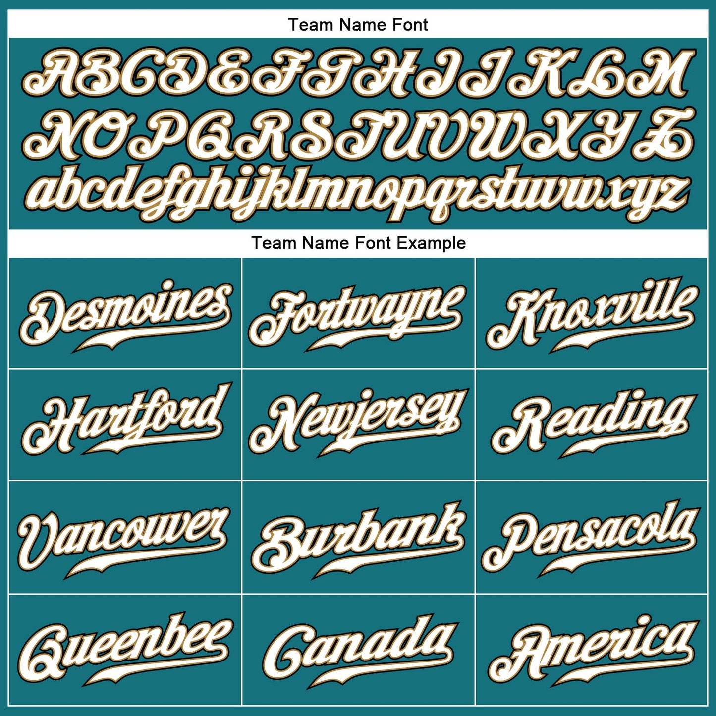 Custom Teal White Pinstripe White-Old Gold Authentic Baseball Jersey view 4