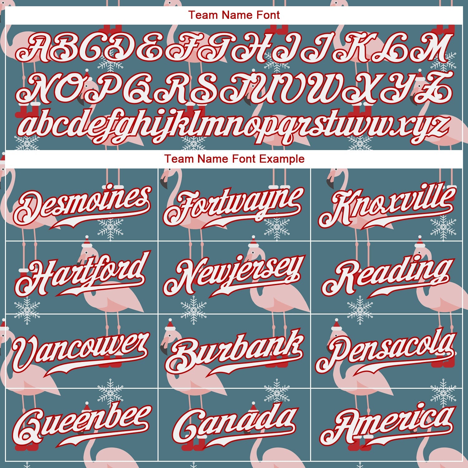 Custom Teal White-Red Christmas 3D Authentic Baseball Jersey view 4