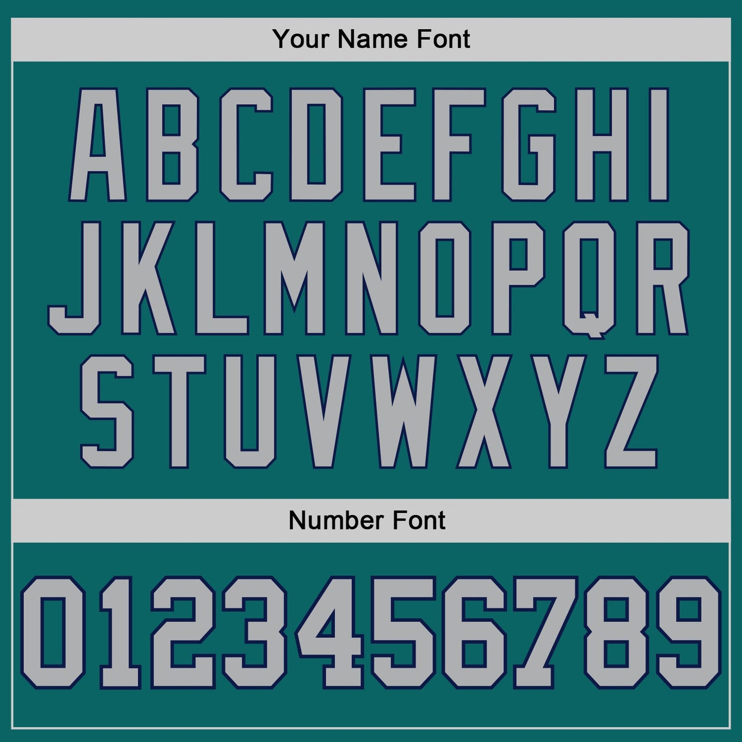 Custom Teal Gray-Navy Authentic Baseball Jersey view 5