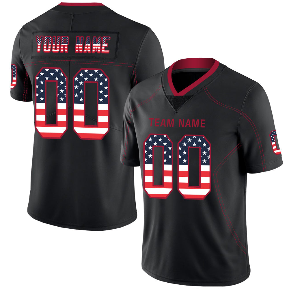 Custom A.Cardinal Stitched American Football Jerseys Personalize Birthday Gifts Black Jersey - Main View