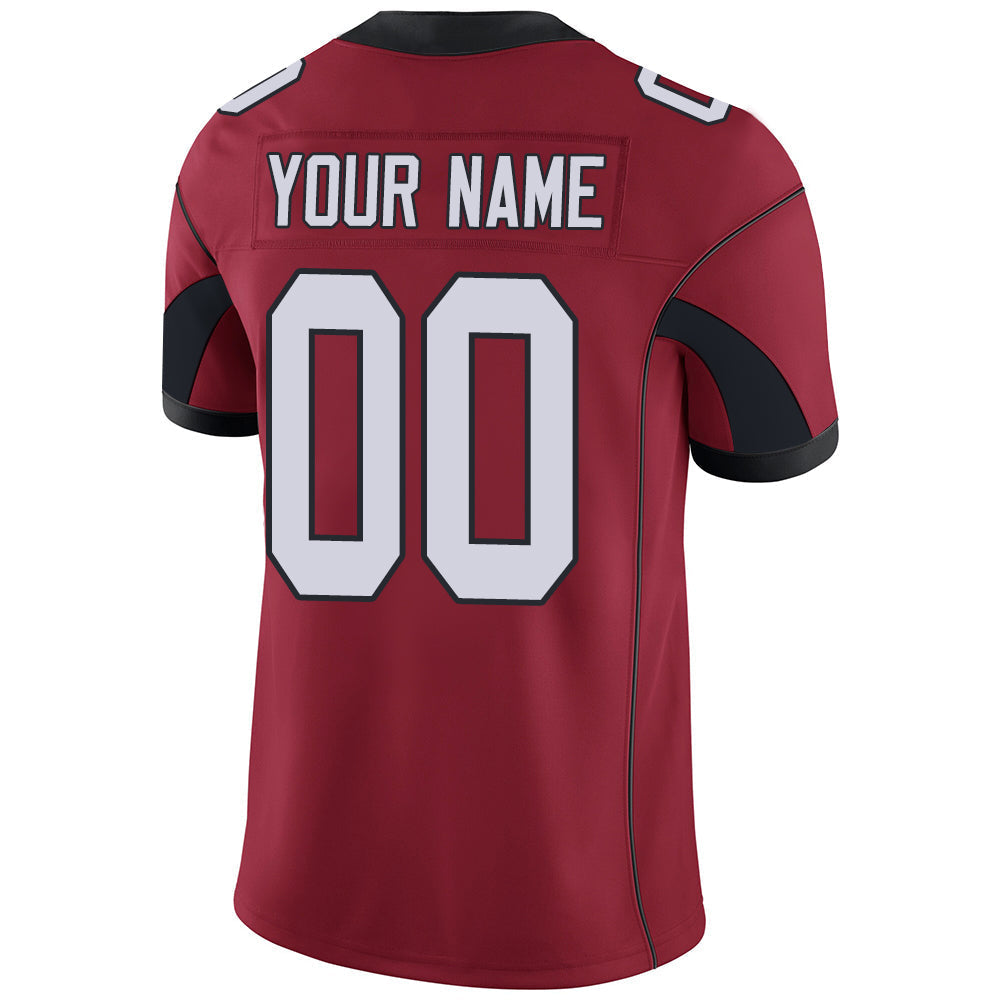 Custom A.Cardinal Men's American Red Stitched Football Jerseys view 3