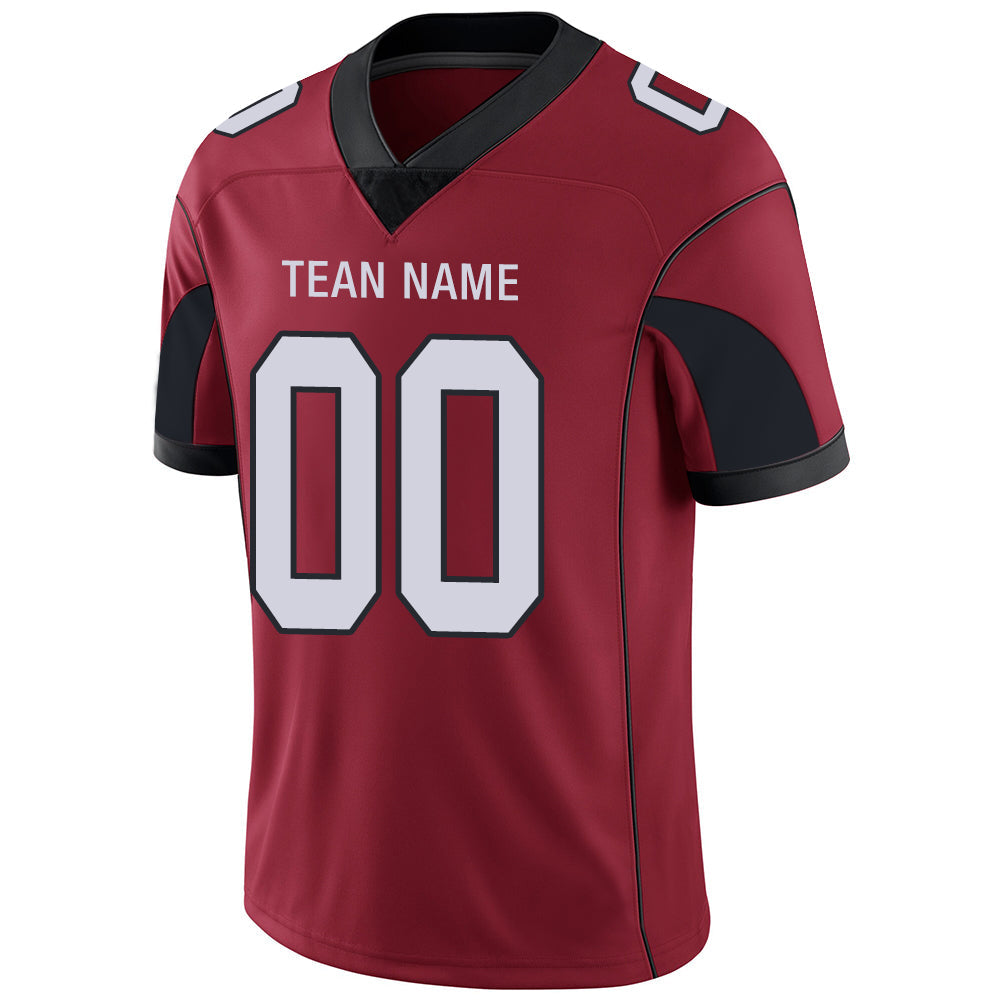 Custom A.Cardinal Men's American Red Stitched Football Jerseys view 4