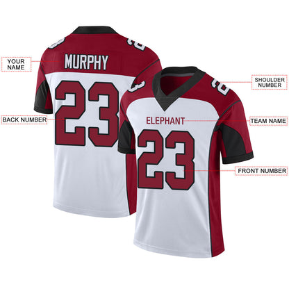 Custom A.Cardinal Men's American White Stitched Football Jerseys view 2