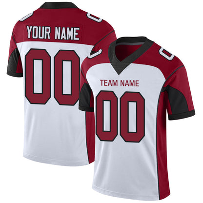 Custom A.Cardinal Men's American White Stitched Football Jerseys - Main View