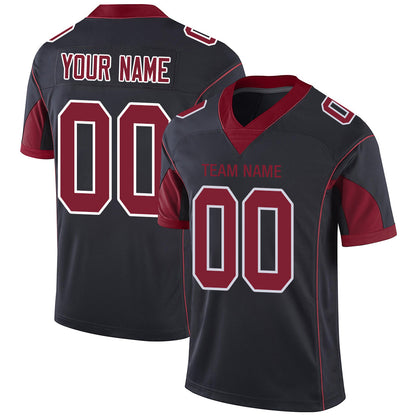 Custom A.Cardinal Stitched American Football Jerseys Personalize Birthday Gifts Black Jersey - Main View
