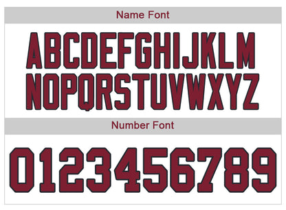 Custom A.Cardinal Men's American Grey Fashion Vapor Limited Stitched Football Jersey view 5